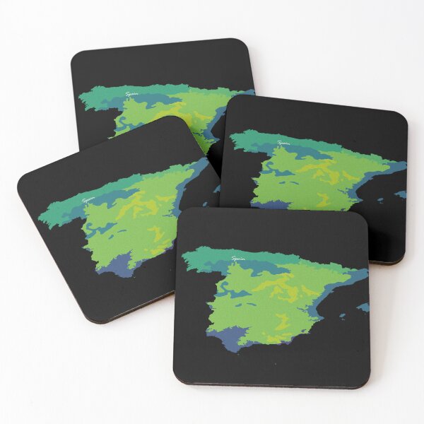 Item preview, Sketching Color Into the Earth - Spain designed and sold by AceMaps7.