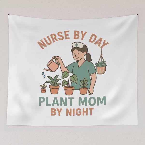 Item preview, Nurse by Day, Plant Mom by Night designed and sold by SidTastic .