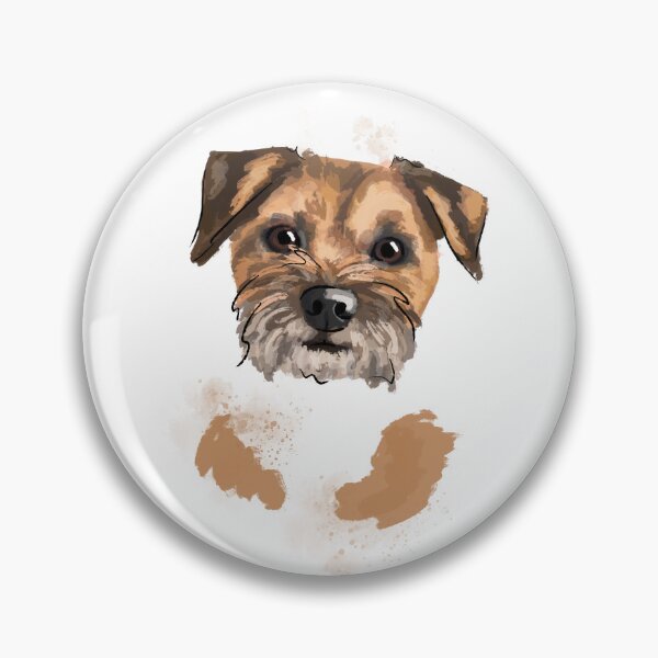 Item preview, Border Terrier portrait designed and sold by Katie Batchelor.
