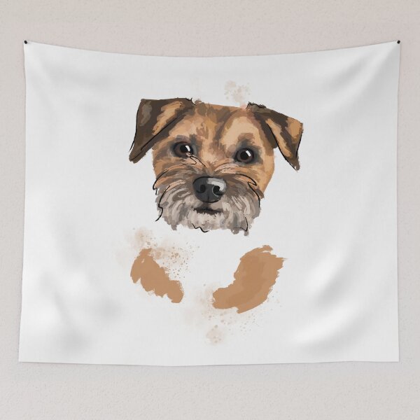 Item preview, Border Terrier portrait designed and sold by Katie Batchelor.