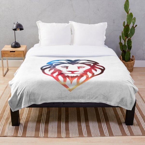 Item preview, Fire & Ice Lion Head – Vibrant Smoky Line Art Animal Design designed and sold by KarimFisal.