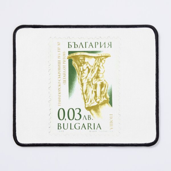 Item preview, Bulgaria Gold and Green Vintage Postage Stamp designed and sold by red-amber65.