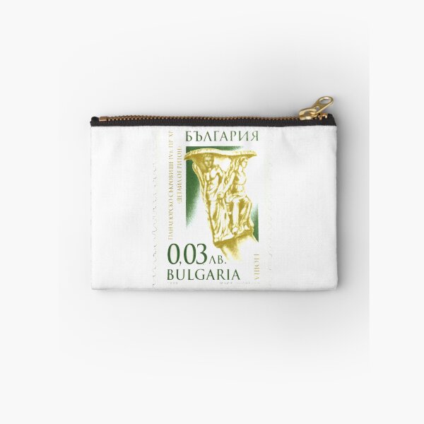 Item preview, Bulgaria Gold and Green Vintage Postage Stamp designed and sold by red-amber65.