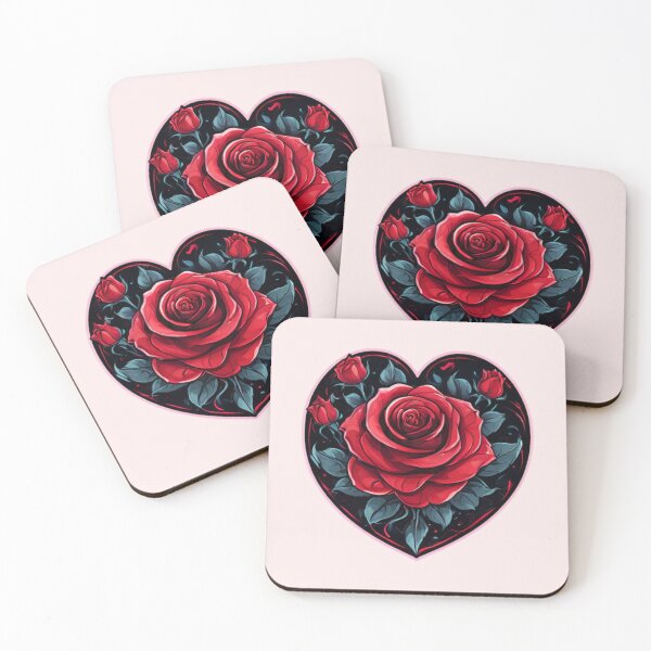 Aperçu de l'œuvre Coeur avec des roses créée et vendue par Planetporridge.