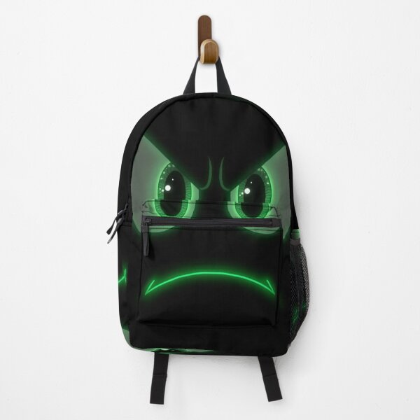 Item preview, Glowing Green Cartoon Face Illustration – Mischievous Digital Art designed and sold by PixelVibe782.