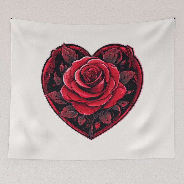 Item preview, Heart with Roses Artwork designed and sold by Planetporridge.