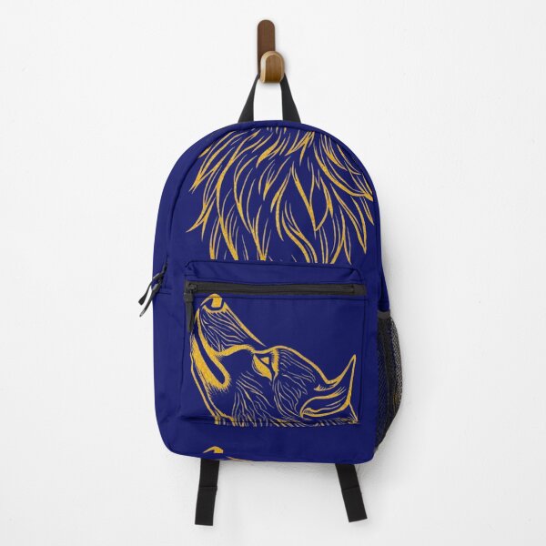 Item preview, Golden Howling Wolf – Tribal Line Art Design designed and sold by Kruti Collection.