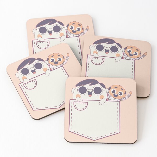Item preview, Cute Kawaii Friends Peeking from Pocket - Cartoon Style designed and sold by Taanva.