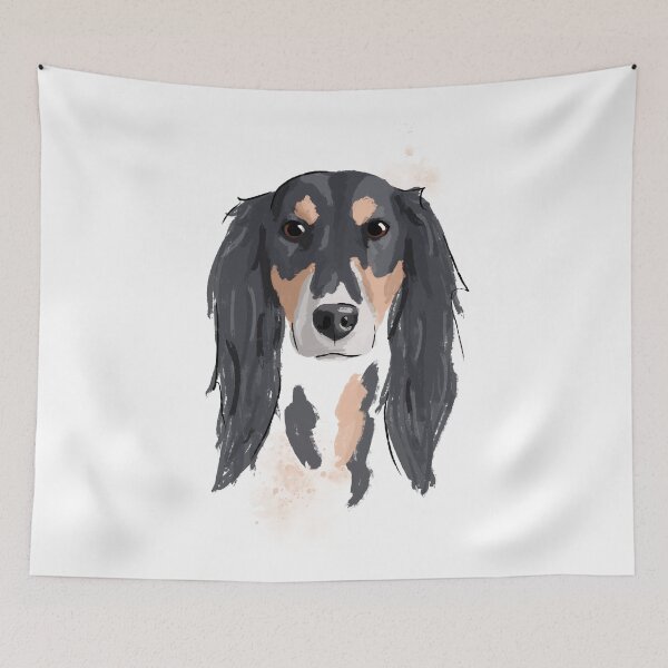 Item preview, Saluki portrait designed and sold by Katie Batchelor.