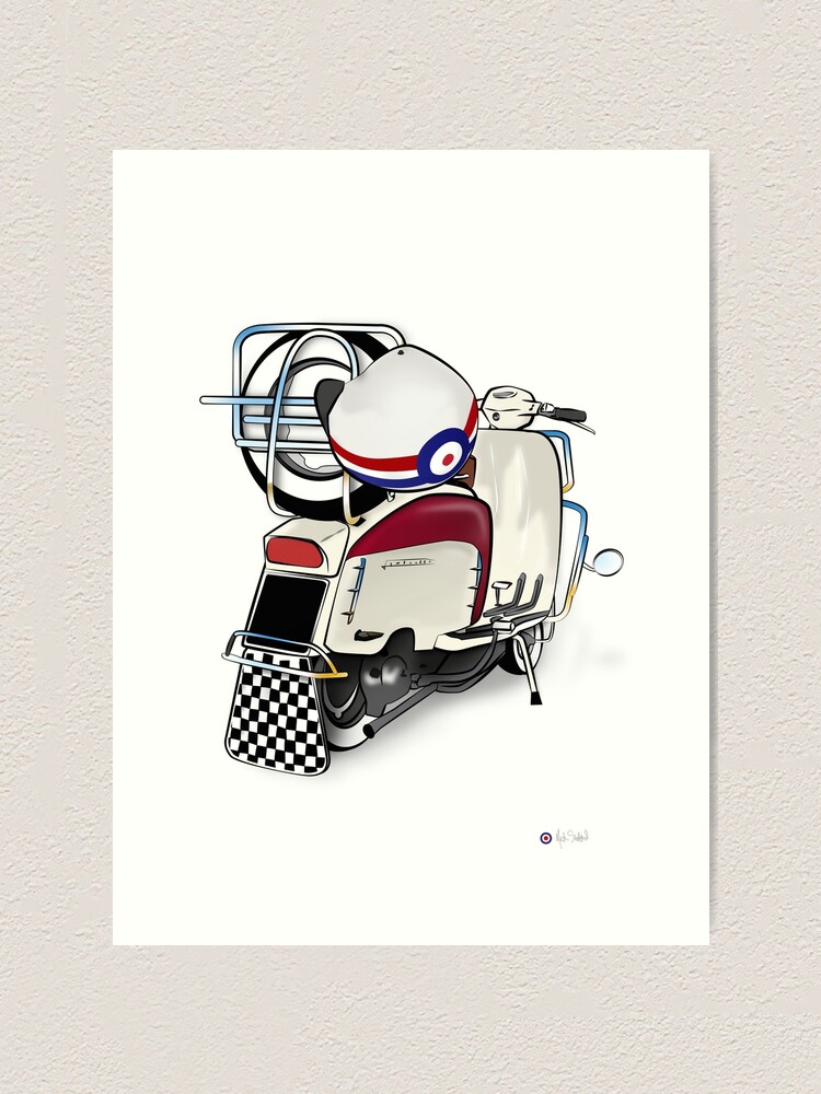 Alternate view of Lambretta Ready 2 go - By Collibosher Art Print