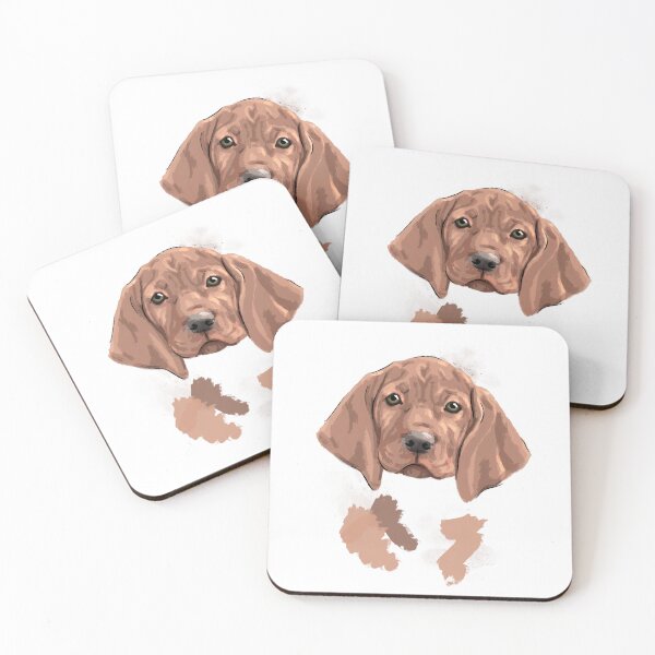 Item preview, Hungarian Vizsla portrait designed and sold by Katie Batchelor.