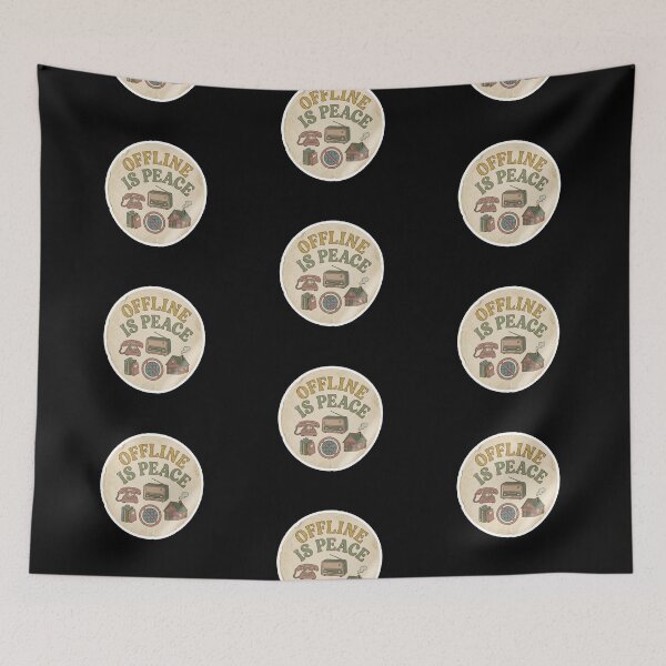 Item preview, Offline Is A Peace - mental-health/self-care designed and sold by Designspot2020.