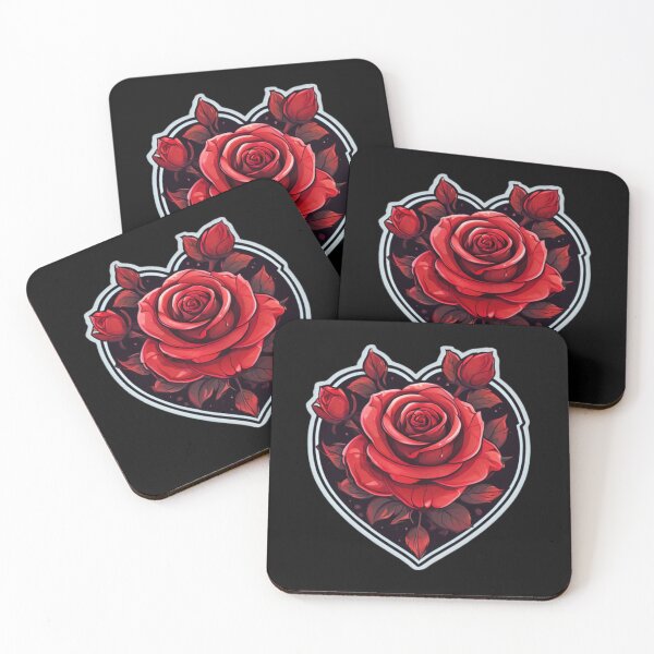 Aperçu de l'œuvre Coeur avec des roses créée et vendue par Planetporridge.