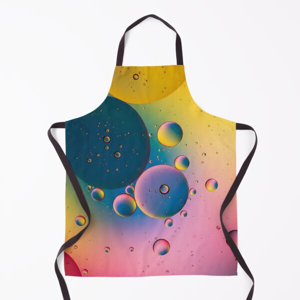 Item preview, Macro close up of oil drops on a vibrant colorful water surface designed and sold by homydesign.
