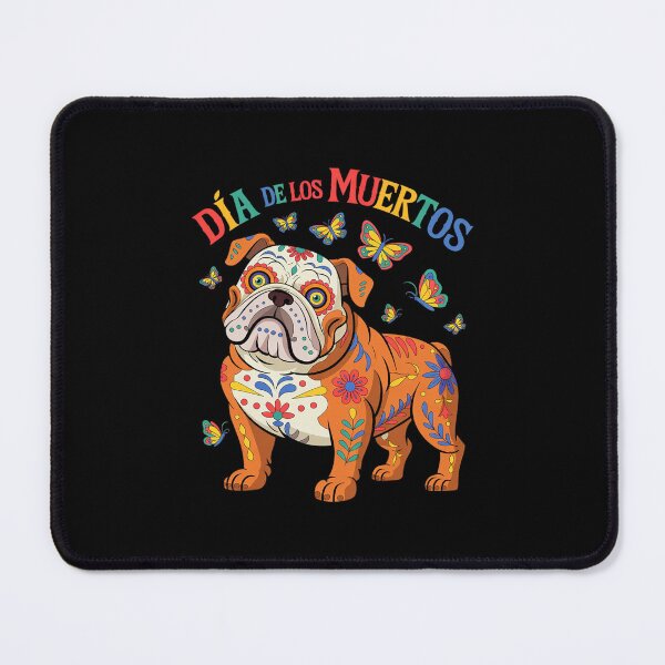 Item preview, Dia De Los Muertos English Bulldog Floral Skull Face Mexican  designed and sold by MicanCuteStore.