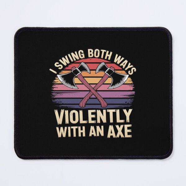 Item preview, Bisexual I Swing Both Ways Axe Bi Pride Flag LGBTQ Men designed and sold by lilLilaBatArt.