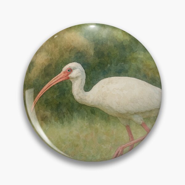 Item preview, American White Ibis Digital Art designed and sold by HarpSnaps.