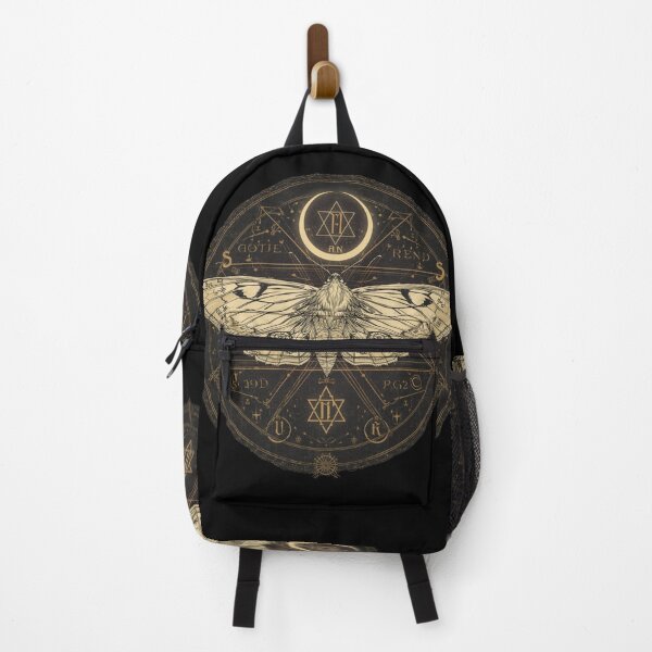Item preview, Gothic Occult Moth with Crescent Moon and Runes designed and sold by SEBRYS.