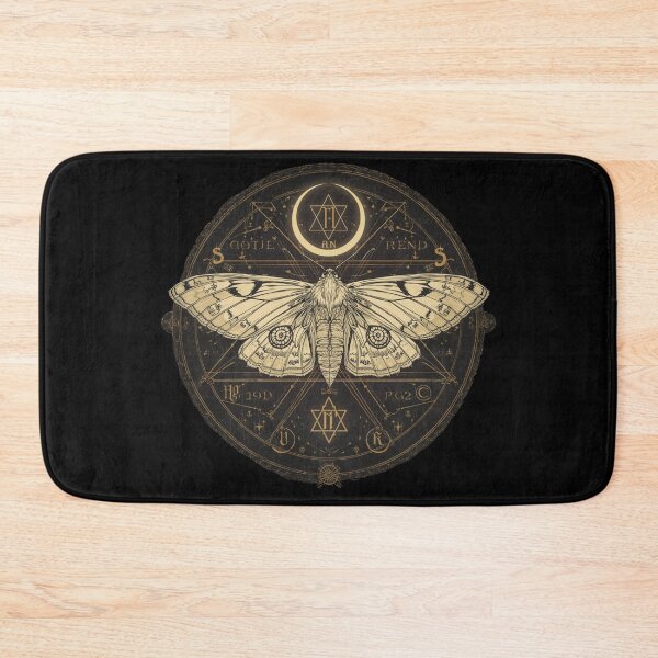 Item preview, Gothic Occult Moth with Crescent Moon and Runes designed and sold by SEBRYS.