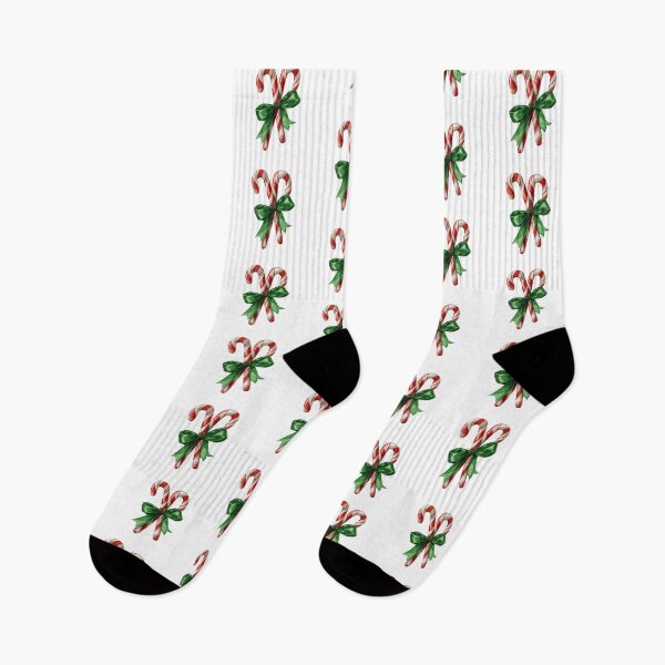 Item preview, Candy canes with a green ribbon bow designed and sold by MendaciousMina.
