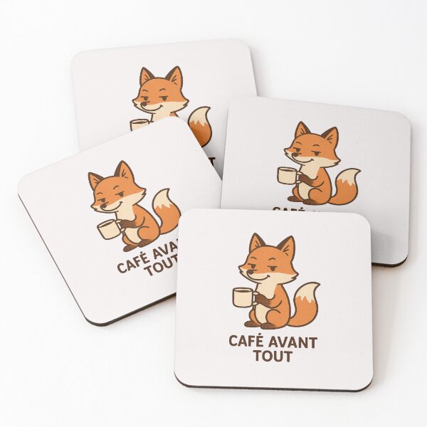 Item preview, Caffeinated Fox – Coffee Before Anything designed and sold by Jebehlo.