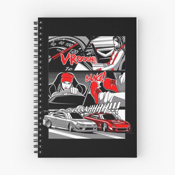 Item preview, JDM Manga Street Racing Design Silvia S15 vs RX-7 FD Drift Comic designed and sold by thundergearshop.