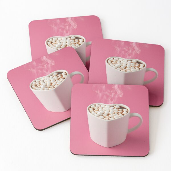 Item preview, Heart Shaped Mug of Hot Chocolate and Marshmallows designed and sold by homydesign.