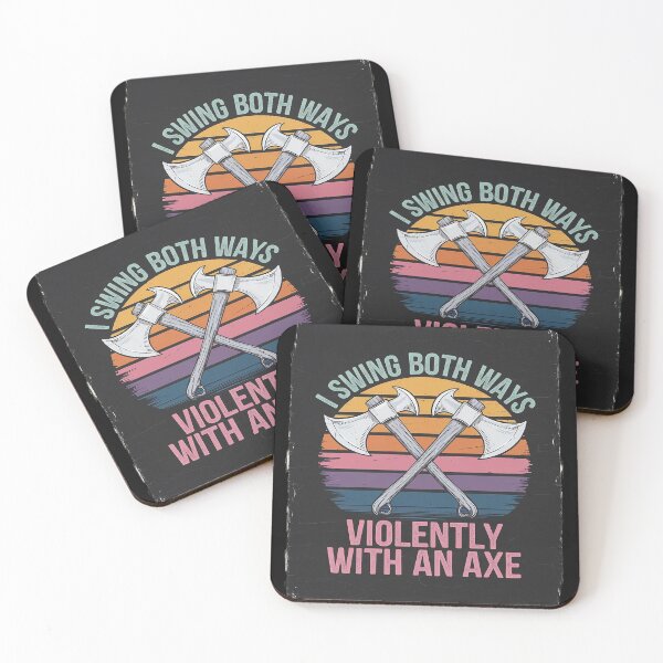 Item preview, Bisexual I Swing Both Ways Axe Bi Pride Flag LGBTQ Men  designed and sold by CombatTask.