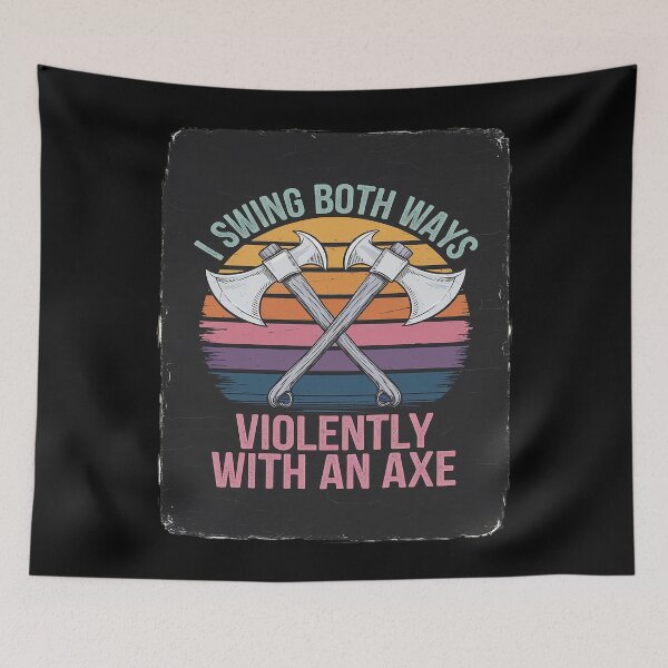 Item preview, Bisexual I Swing Both Ways Axe Bi Pride Flag LGBTQ Men  designed and sold by CombatTask.