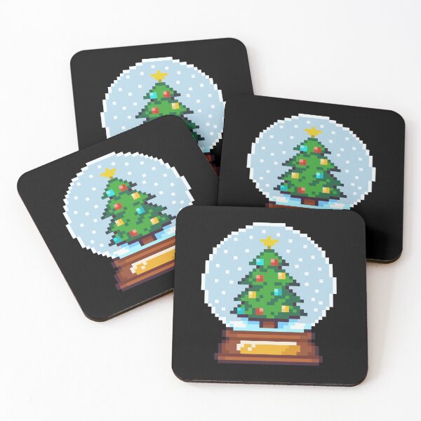 Item preview, Glass Christmas Bauble - Festive Snowy Tree designed and sold by ProjetF.