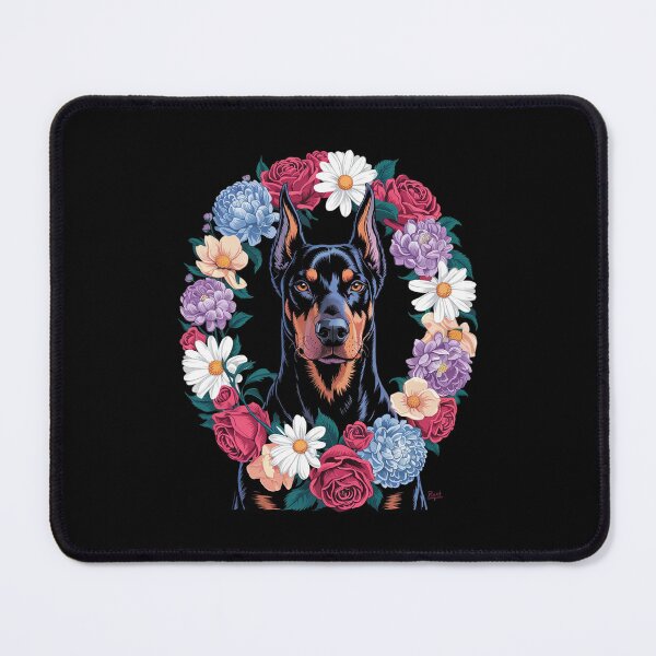 Item preview, Doberman Mom Floral for Women Dog Lovers designed and sold by MicanCuteStore.