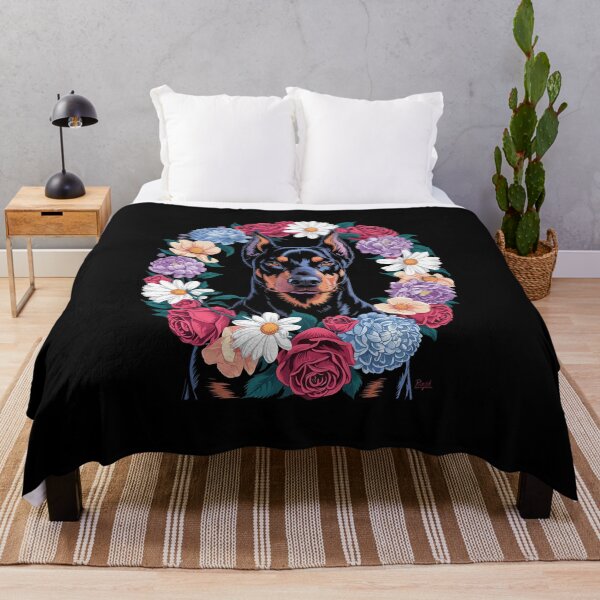 Item preview, Doberman Mom Floral for Women Dog Lovers  designed and sold by MicanCuteStore.