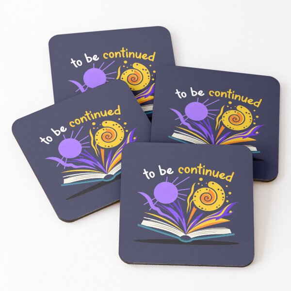 Item preview, To Be Continued Book Design with Abstract Shapes and Pause-Resume Reading Theme designed and sold by SplashTastic.