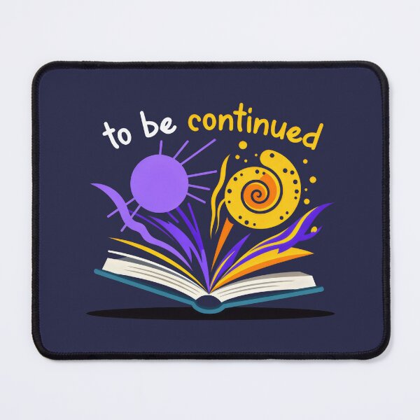 Item preview, To Be Continued Book Design with Abstract Shapes and Pause-Resume Reading Theme designed and sold by SplashTastic.