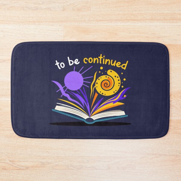 Item preview, To Be Continued Book Design with Abstract Shapes and Pause-Resume Reading Theme designed and sold by SplashTastic.
