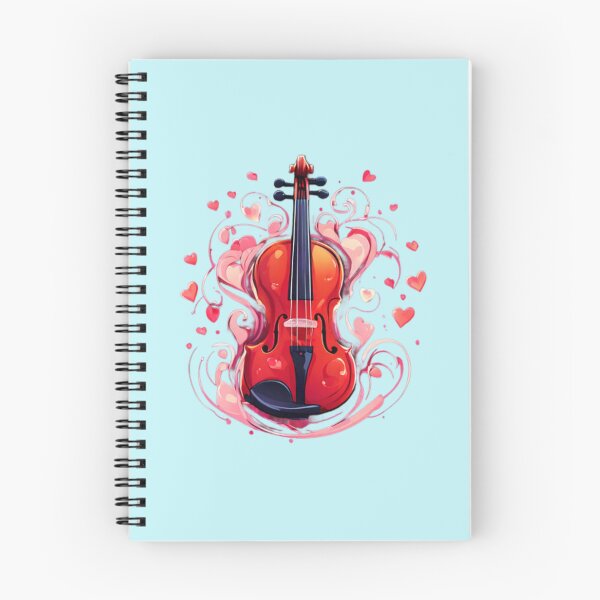 Item preview, Violin and Hearts designed and sold by Planetporridge.