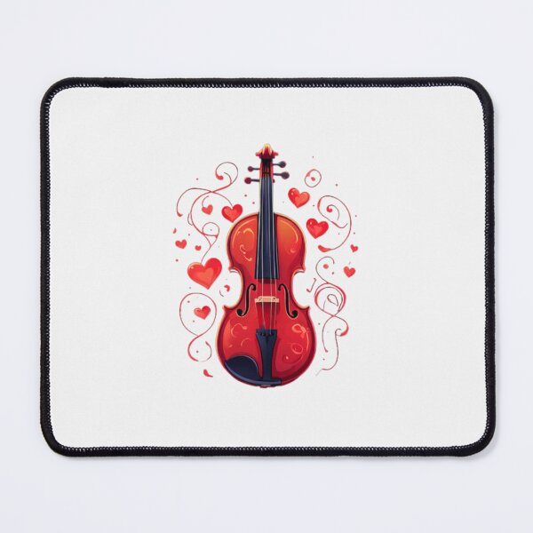 Artikelvorschau, Design mit Violine und Herzen entworfen und verkauft von Planetporridge.