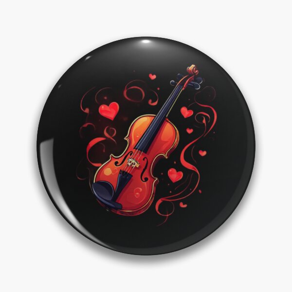 Item preview, Violin and Hearts art designed and sold by Planetporridge.