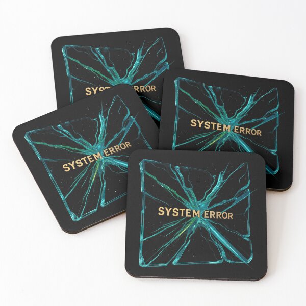 Item preview, System Error - Cracked Neon Glitch Screen designed and sold by MKreative Studio.