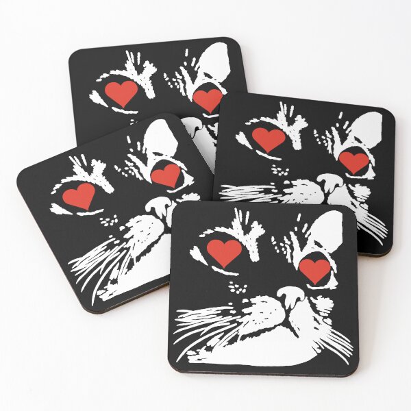 Item preview, A white cat love designed and sold by Lagueny.