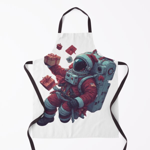 Item preview, Astronaut Santa Illustration – Space Christmas Art with Gifts and Festive Suit designed and sold by infocart.