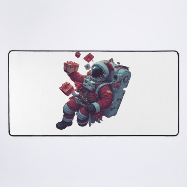 Item preview, Astronaut Santa Illustration – Space Christmas Art with Gifts and Festive Suit designed and sold by infocart.
