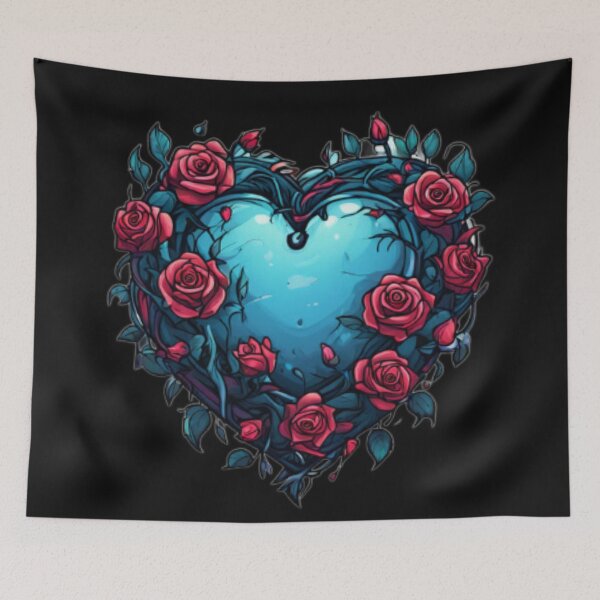 Item preview, Flowers and heart designed and sold by Planetporridge.