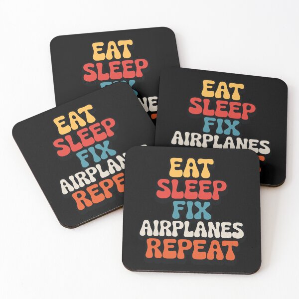 Item preview, Eat Sleep Fix Airplanes Repeat Aviation Mechanic designed and sold by tmerchtrends.
