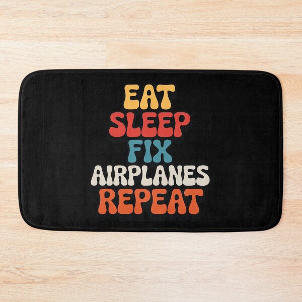Item preview, Eat Sleep Fix Airplanes Repeat Aviation Mechanic designed and sold by tmerchtrends.