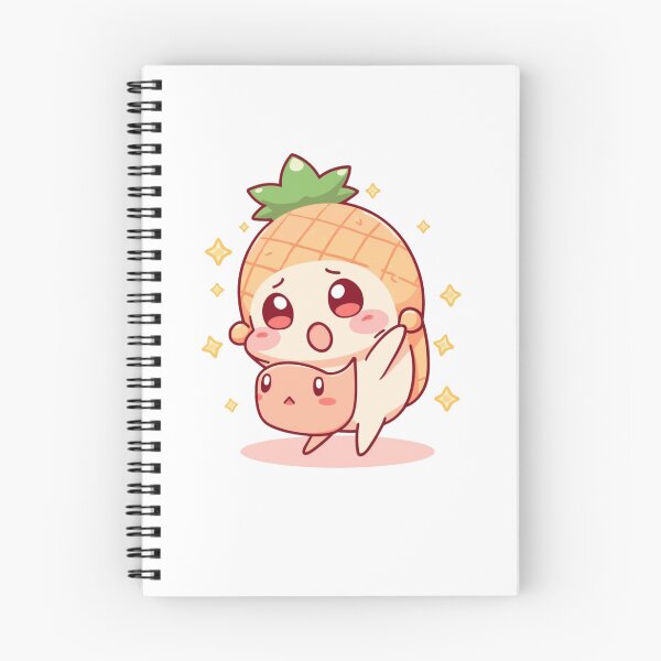 Item preview, Chibi Pineapple Baby Hug – Cute Kawaii Fruit Characters designed and sold by loccotown168.