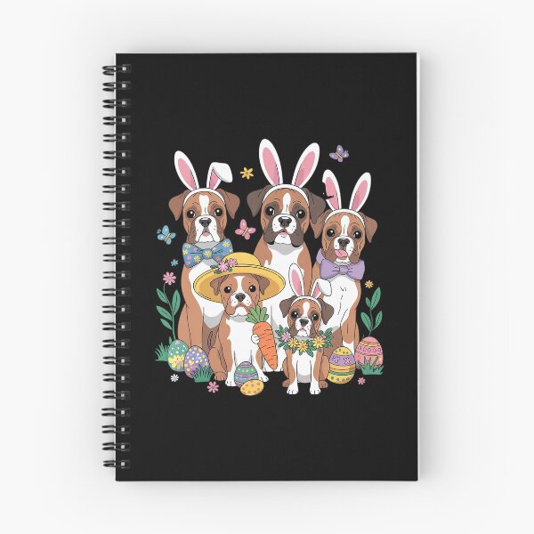 Item preview, Easter Boxer Bunnies Floral Boxer Dogs Easter Day  designed and sold by MathisBellanger.