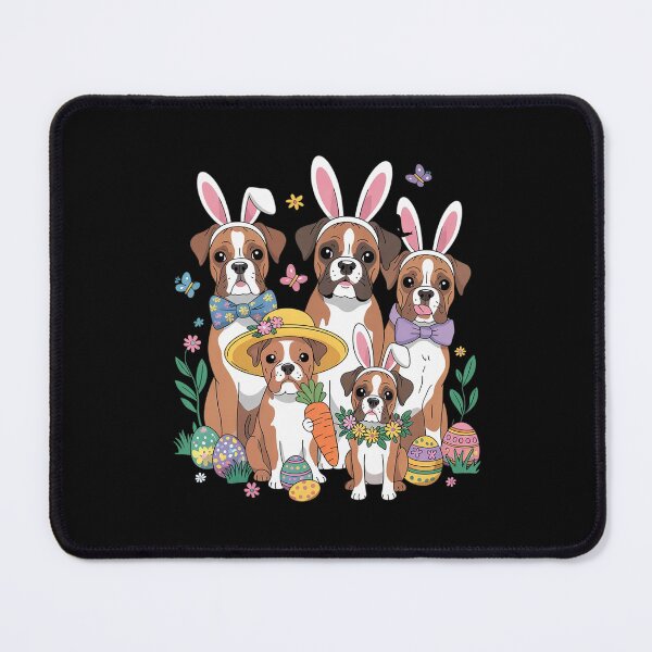 Item preview, Easter Boxer Bunnies Floral Boxer Dogs Easter Day  designed and sold by MathisBellanger.