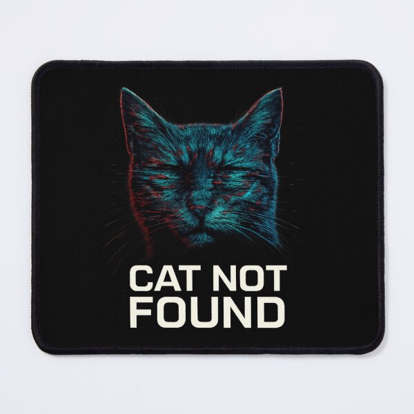 Item preview, CAT NOT FOUND - Glitch Cat Portrait designed and sold by MKreative Studio.
