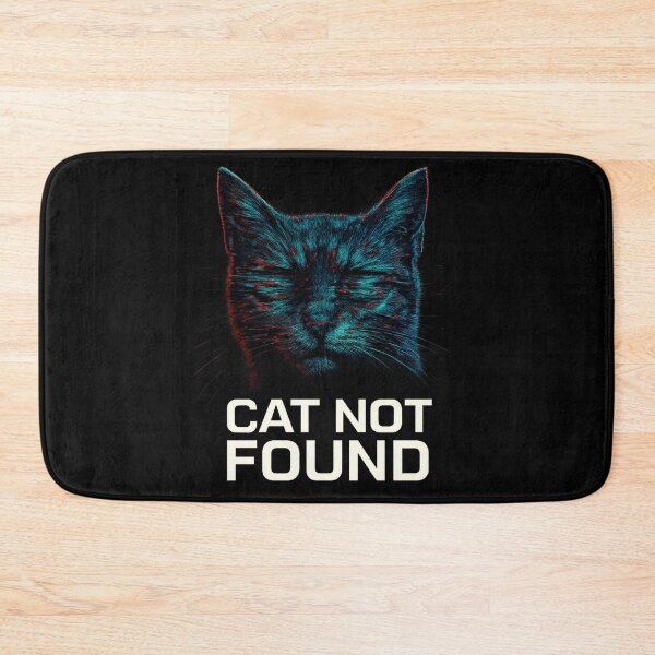 Item preview, CAT NOT FOUND - Glitch Cat Portrait designed and sold by MKreative Studio.